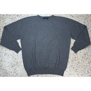 Christian Berg Men's Pure Cashmere Gray‎ Long Sleeve Sweater Size 56